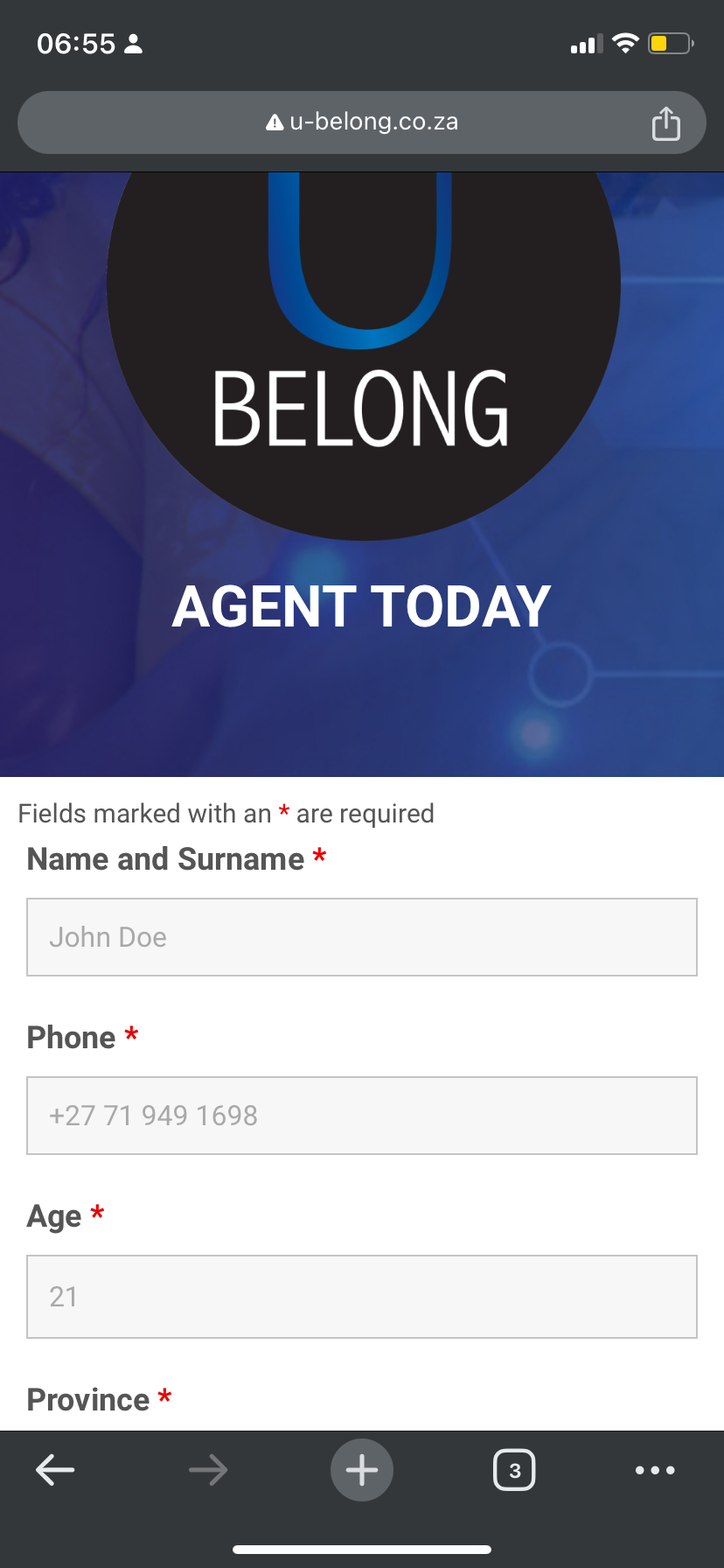 How to apply for U-Belong Learnership for 2024 / 2025